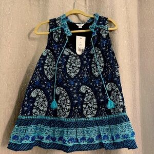 Sleeveless paisley top